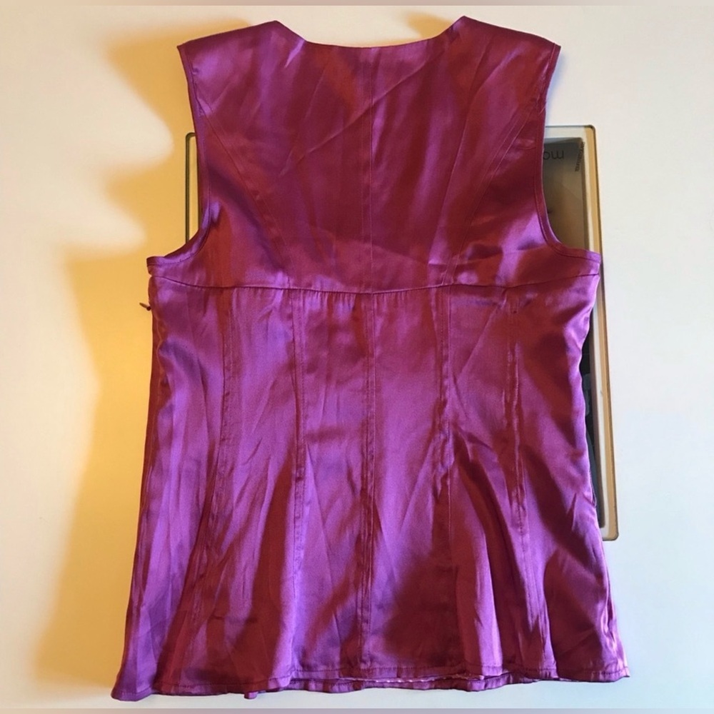 bebe Purple Satin Corset Top - Picture 4 of 11